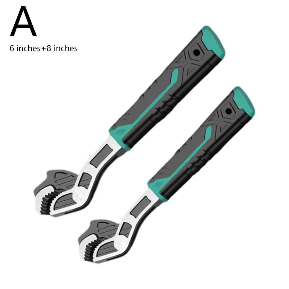 2/3Pcs 유니버설 조정 가능한 렌치 높은 탄소강 렌치 도구 더 거친 여러 파이프 자동 잠금 내구성 렌치 크기 Z3E1