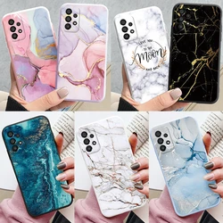 Color Luxury Marble Case For Samsung Galaxy A23 Fundas Soft Silicone Protection Back Cover For Samsung A23 A 23 Shockproof Bags