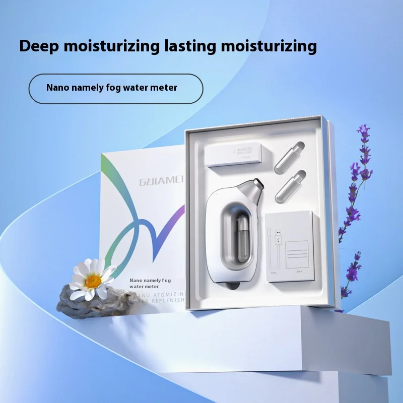 Steamer Ionic Hot Mist เครื่องทําความร้อนบนใบหน้า Sprayer Pore CLEANER Skin Moisturizing SPA Humidifier Atomizer Home Skin Care TOOL