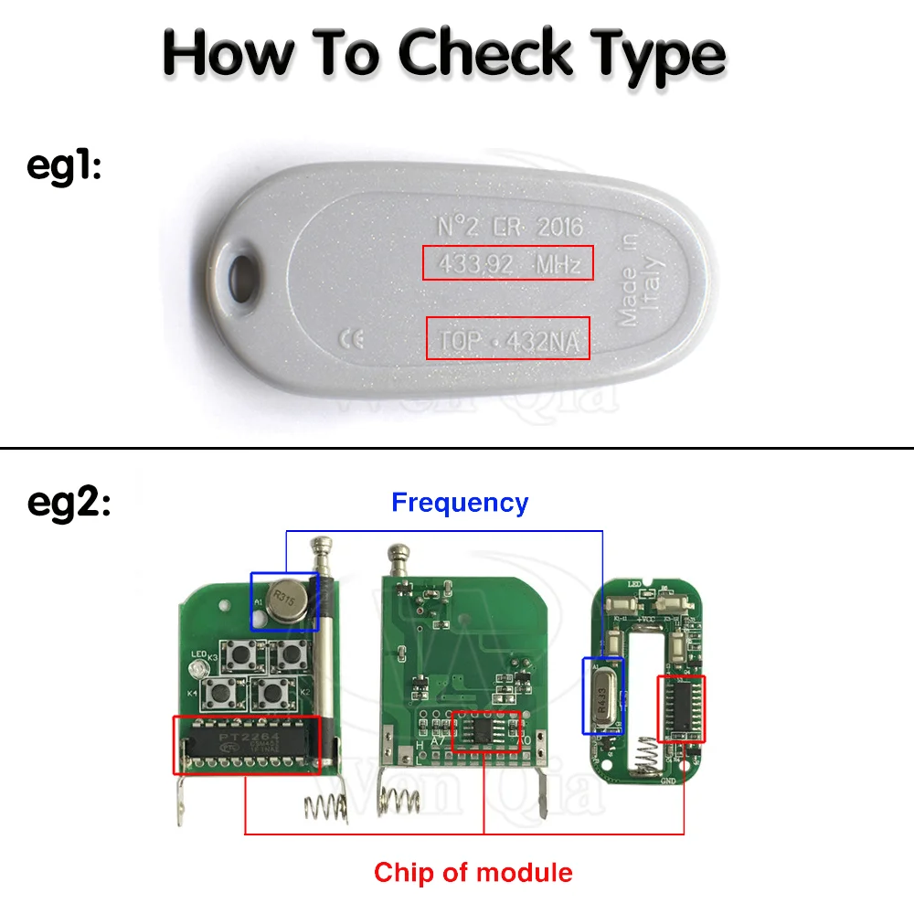 433.92MHZ Copy Remote Controller Clone Remotes Auto Copy Duplicator 500m Long Range Remote Control For Gadgets Car Garage door