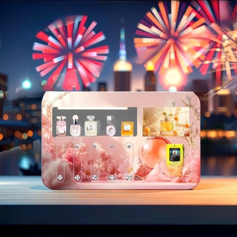 Premium perfume vending machine touch screen retail