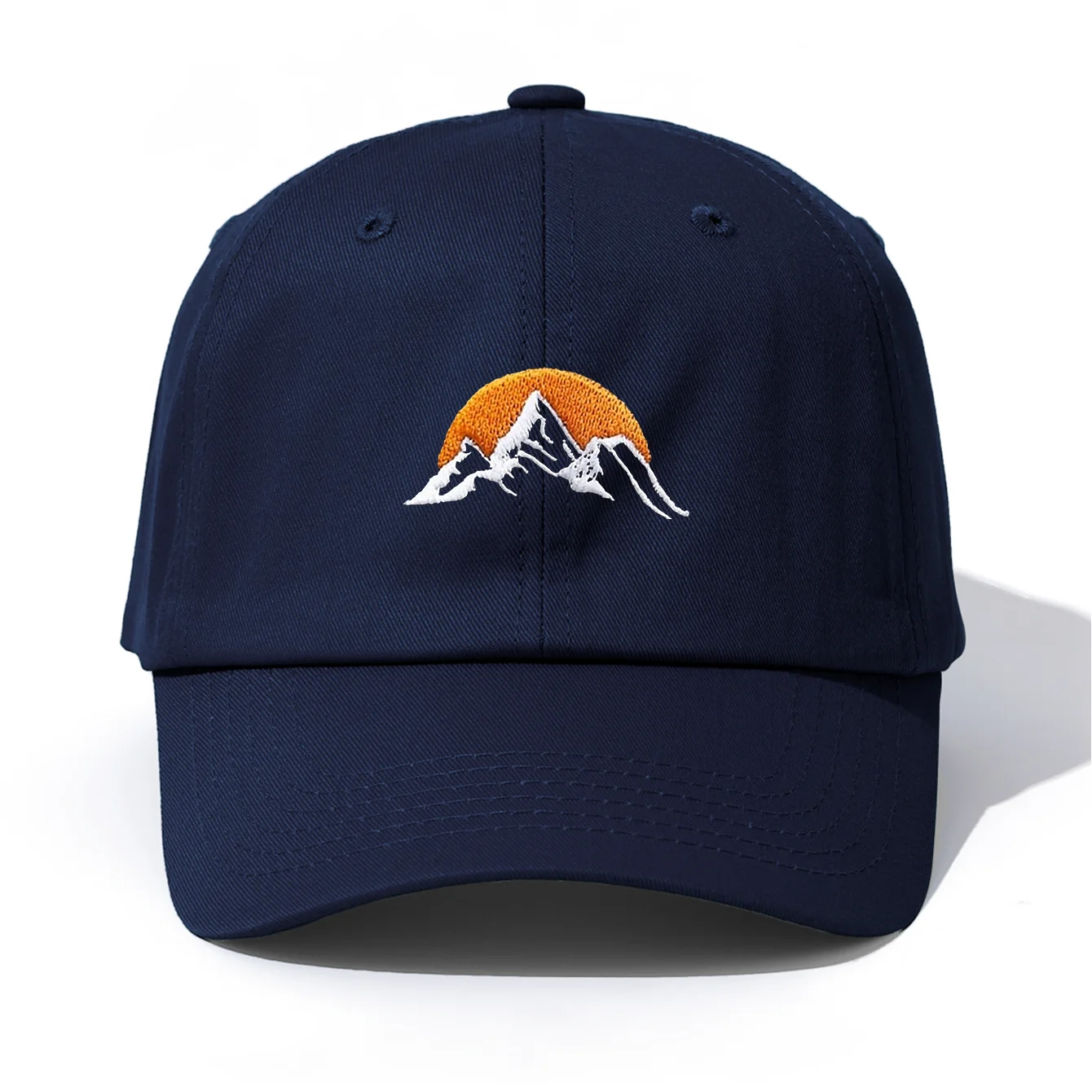 

1 шт. бейсболка с вышивкой SunRise для взрослых, минималистичный ретро-стиль, повседневная мягкая регулируемая шляпа для папы, идеально в подарок