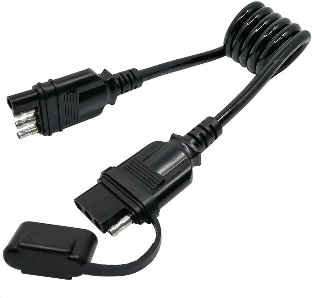 

4-контактный плоский удлинитель проводов для грузовика, 28 дюймов, гибкий спиральный кабель, 4-контактный разъем «папа-мама», Plug and Play