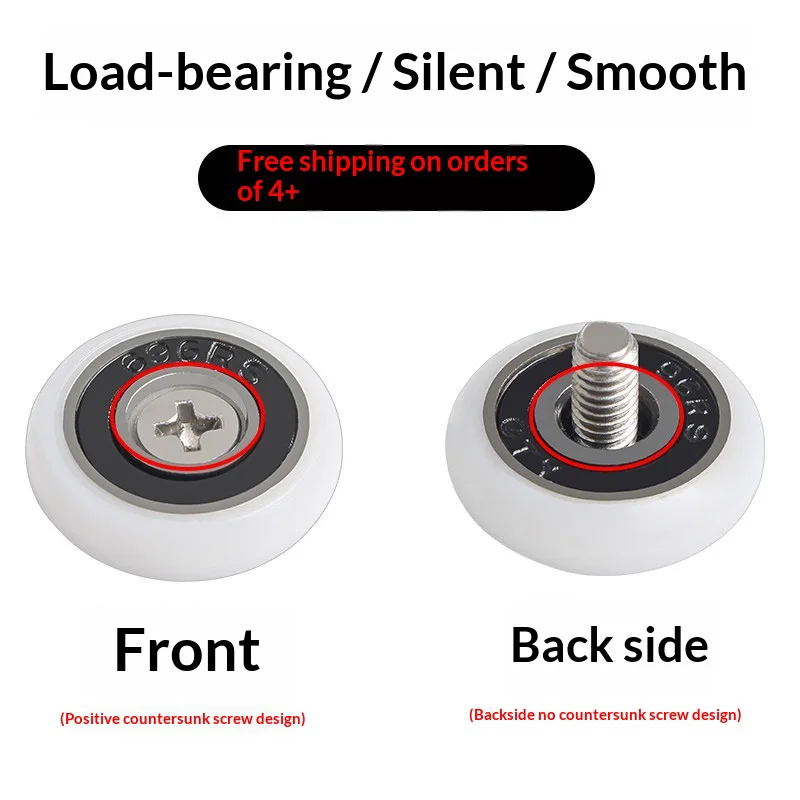 4-piece set with free shipping shower room pulley bathroom old-style sliding door hanger wheel push-pull bath screen small hange