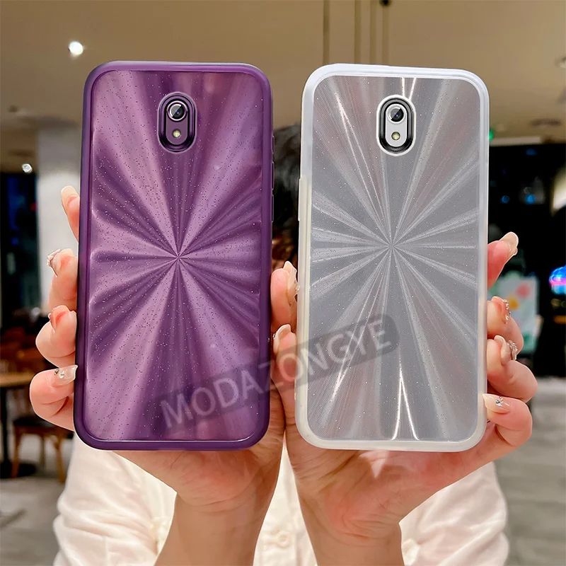 For Redmi 8A Case Colorful Transparant TPU Cellphone Cover With Lens Films Luxury Anti Fingerprints Redmi8A Phone Case