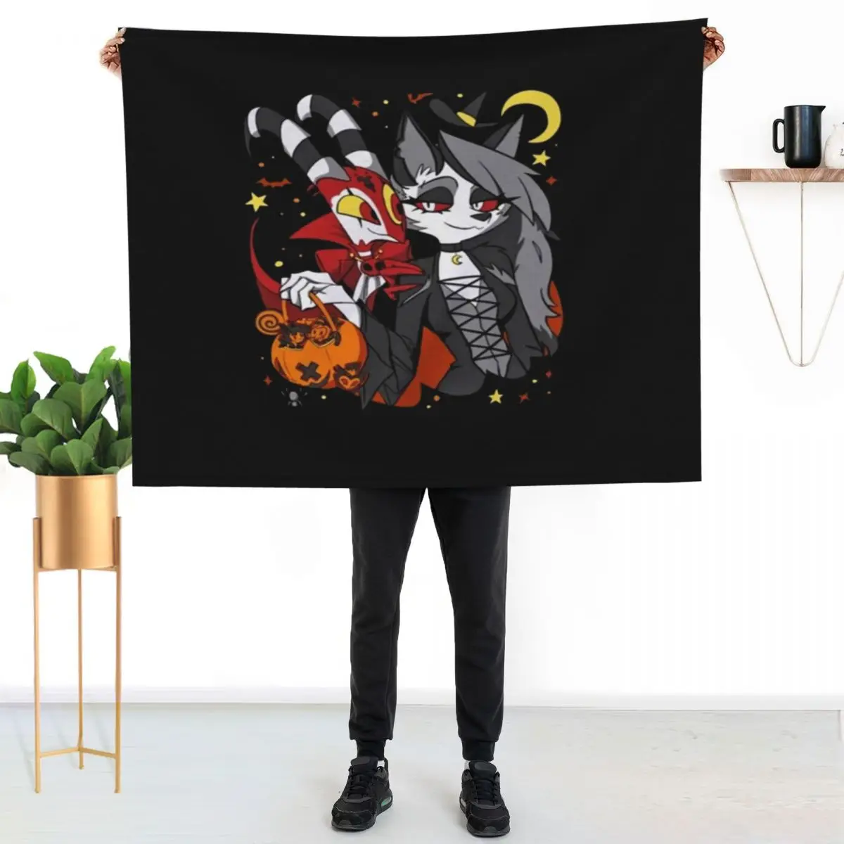 Helluva Boss Loona Throw Blanket anime Multi-Purpose Polar Summer Beautifuls funny gift Blankets