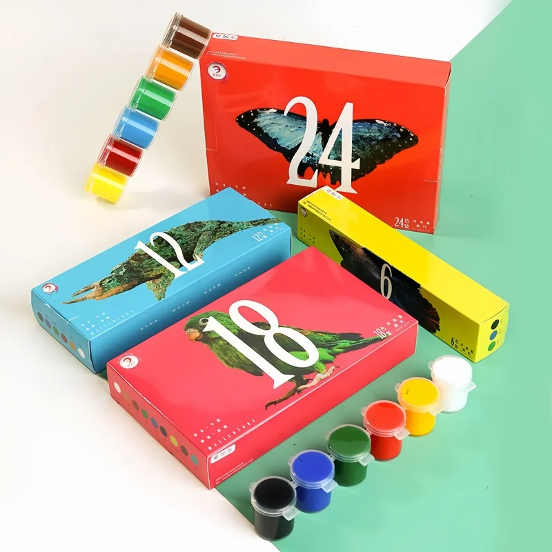 

6 color /12 color /18 color /24 color /15ml acrylic paint not easy to fade wall painting diy graffiti painting textile paint set