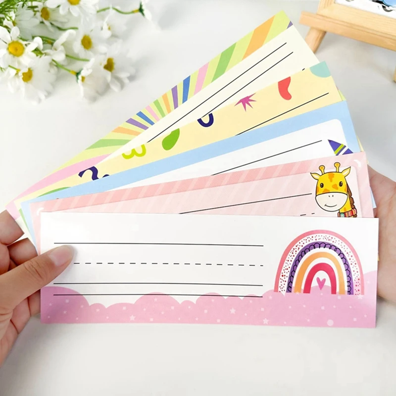 75Pcs Exercise Book Labels Name Plate, Can Be Written On, Self-Adhesive Stickers Made Of Adhesive Paper