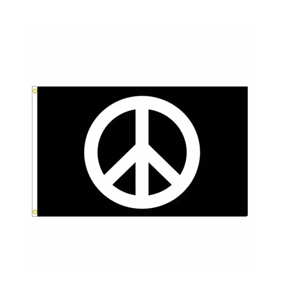 

Peace Flag 90x150cm (3x5FT) - Vibrant Polyester Banner Fade-Resistant for Garden, Wall Decor, Yoga Studio & Peace