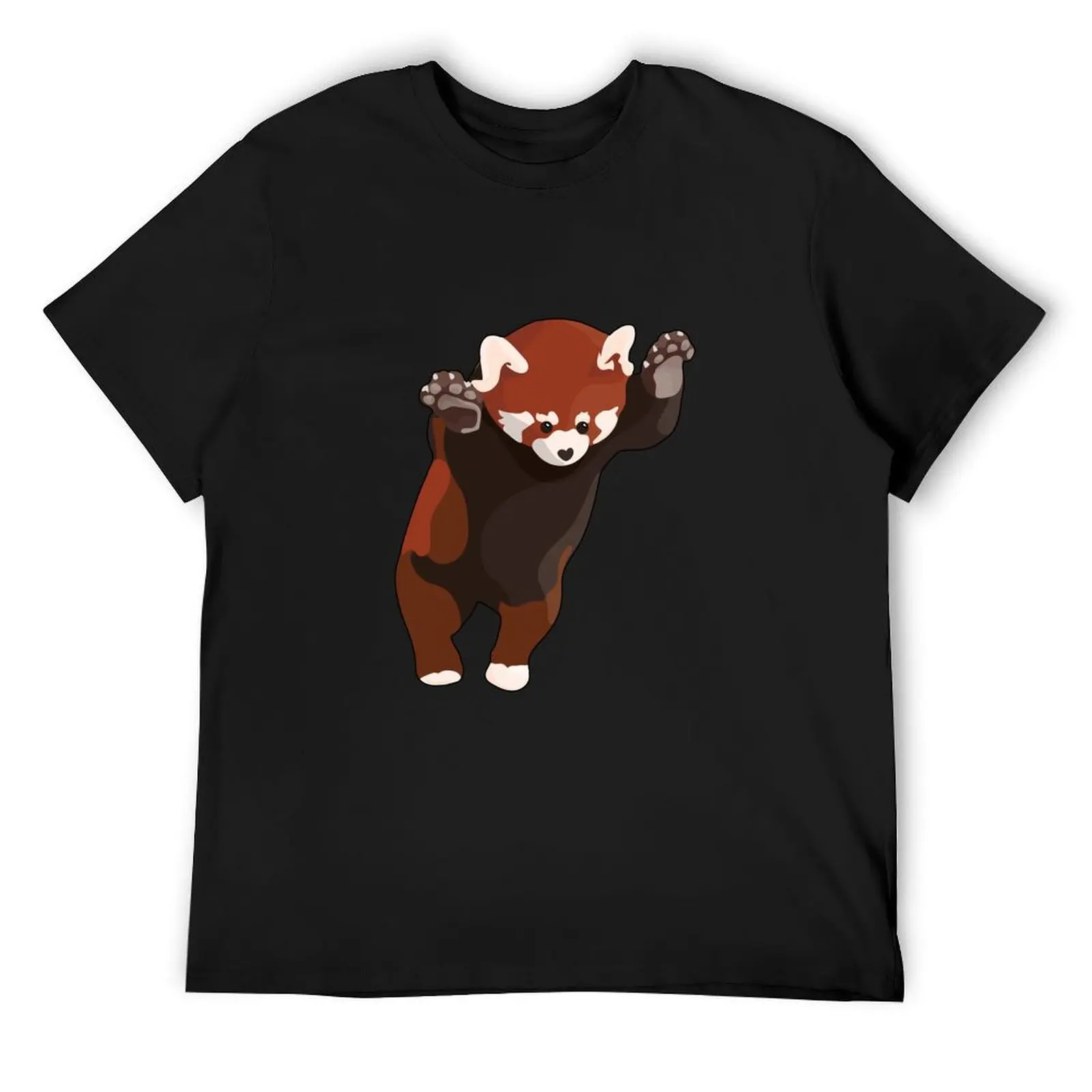 Red Panda Excited T-Shirt graphic t shirts anime figures customs design your own blacks Men's t shirts