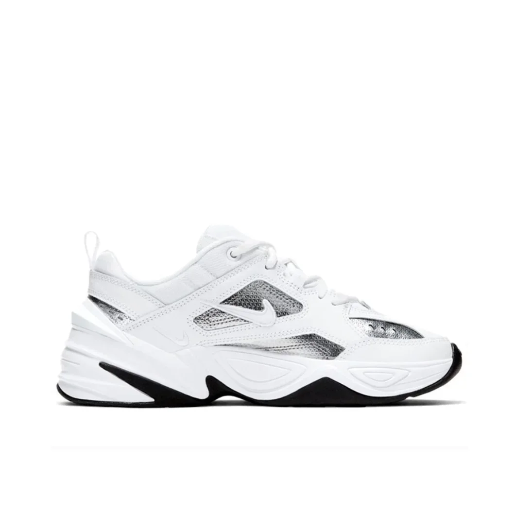 Nike M2K Tekno Low Women's Sneakers Classic Retro Casual clunky shoes winter Lightweight cushioned comfort Sneakers White&Silver