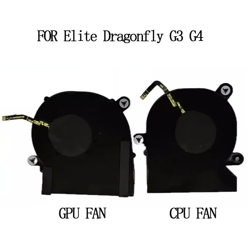 Laptop CPU GPU Cooling Fan for HP Elite Dragonfly G3 G4 13.5 Inch N11560-001 EG50040S1 CR50 CR40 Computer Cooler Radiator New
