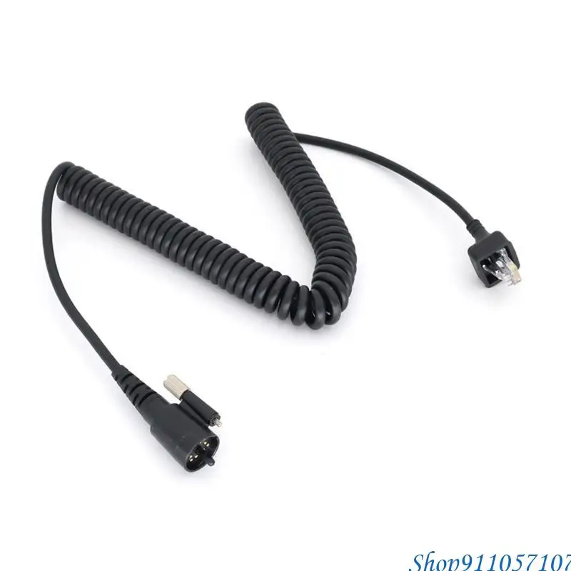 203B Handheld Speaker Mic Cable Spring Line for TK-790 TK-890 TK-5710 TK-5810 Walkie