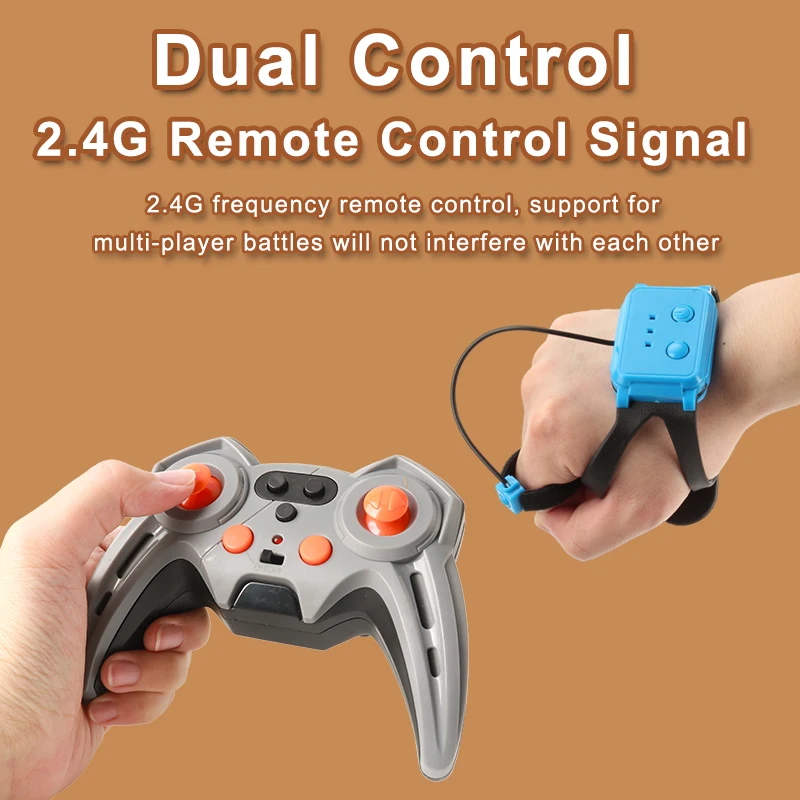 2 colors dual remote control 11 channels light music spray pack battery with USB water bomb remote control tank