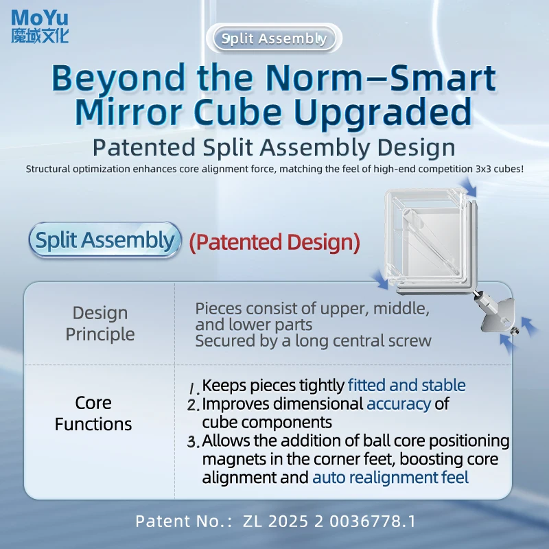 MoYu-Cubo de espejo inteligente AI, Cubo magnético, rompecabezas profesional, juguetes, Cubo de velocidad, regalo para niños, Cubo mágico