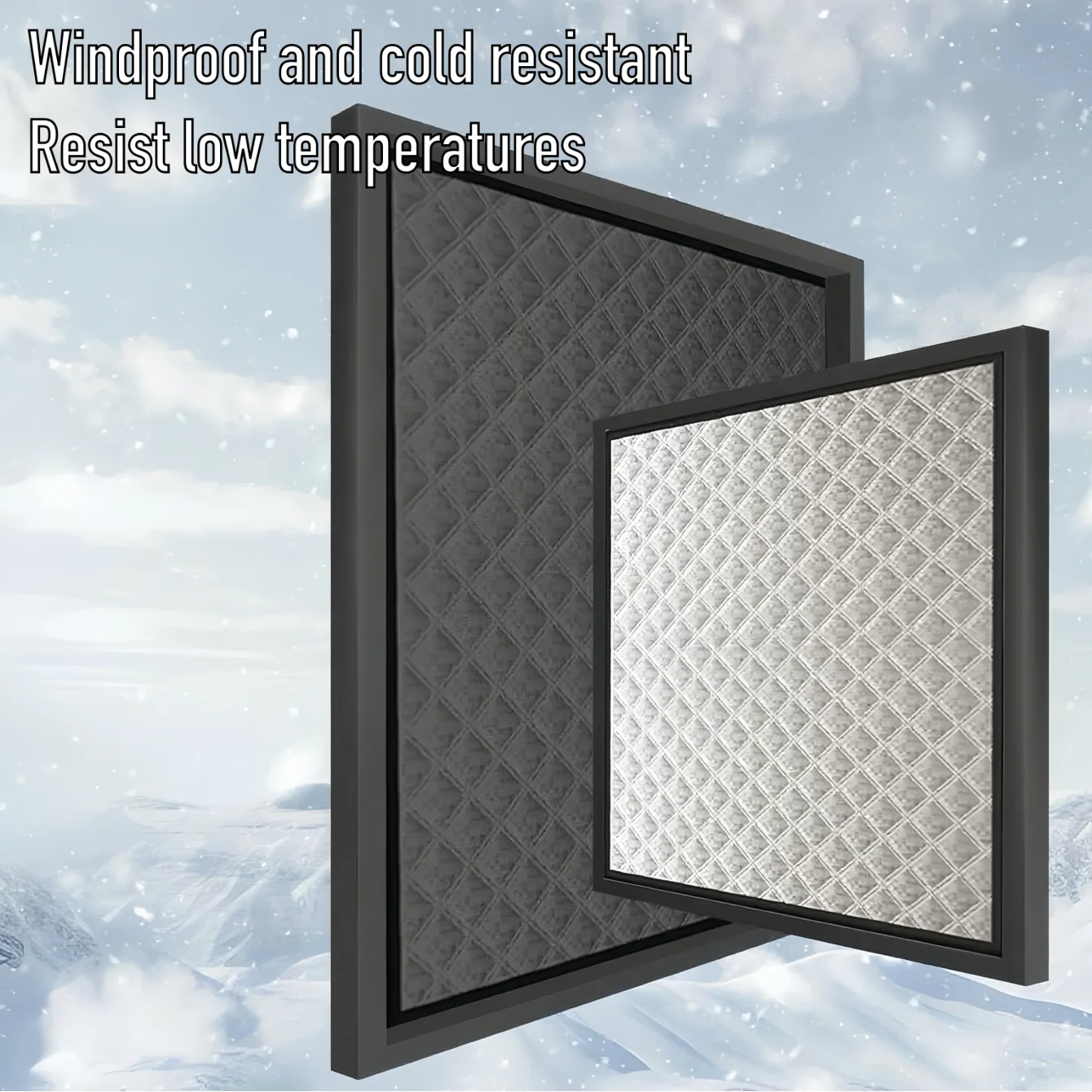 Universal 100% Blackout Curtains for Anywhere! Thermal & Noise Proof Total Dark - Self-Stick No Tools - Home Theater/Bedroom
