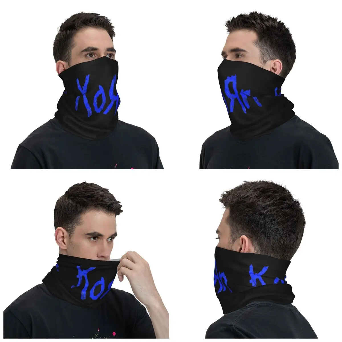 Korn Rock Bandana Neck Cover Printed Music Wrap Scarf Multi-use Face Mask Outdoor Sports for Men Women Adult All Season