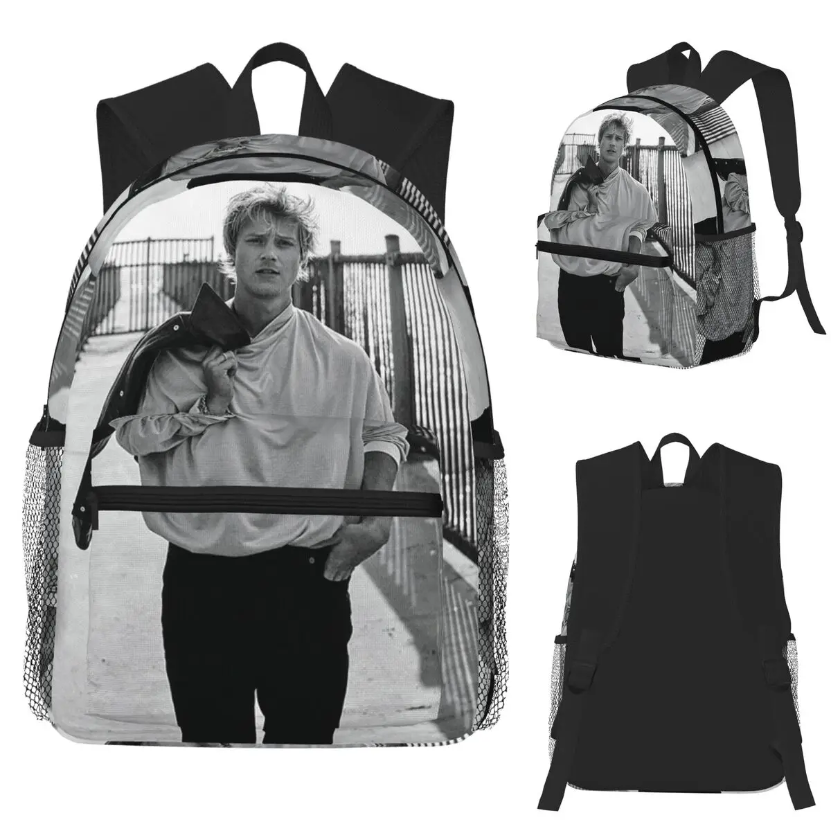 Soft Rudy Pankow JJ Maybank Poster Student Backpack School Bag Hiking Travel Daypack for Boys Girls Bookbag Shoulder Bags