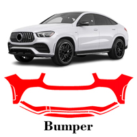 Car Precut Paint Protection Film Front Bumper Anti-scratch Exterior TPU PPF For Mercedes Benz GLE AMG Line 2020-2023