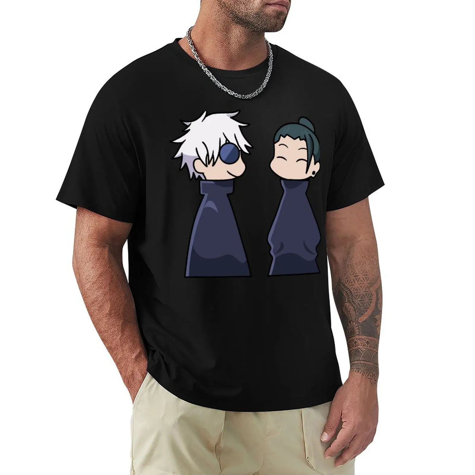

Jujutsu k gojo and geto kawaii T-Shirt Big Size Daily Wear T-Shirt