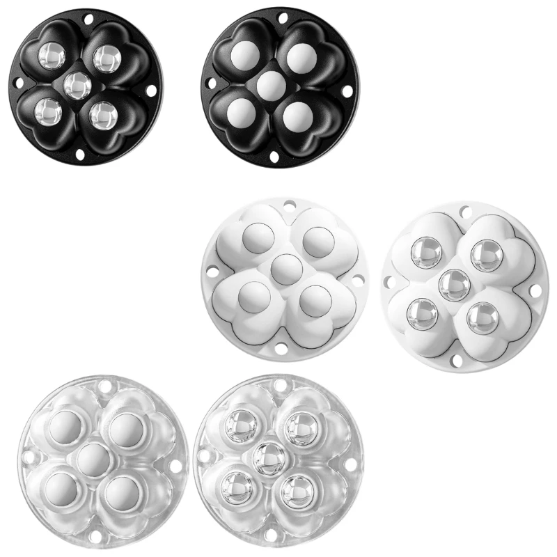 57BE Heavy Duty Adhesive Rotating Casters Triple Ball Design Noise Reduction Easy Apply For Chairs Cabinets Furniture