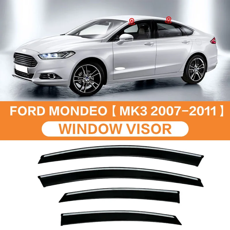 For MONDEO Window visor Weather Shield Side Window Deflector Car windshield weather shield Car accessories