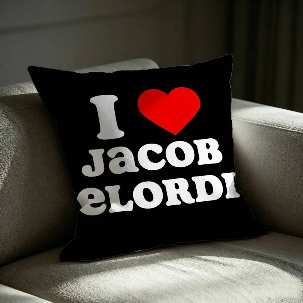 J-Jacob Big Jake E-Elordi  Square Sofa Pillow Cover Solid Color Living Room Home Decor Cushion Case