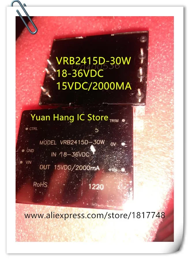 

1PCS/LOT Modular VRB2415D-30W VRB2415D VRB2415 IN 18-36VDC OUT 15VDC/2000MA