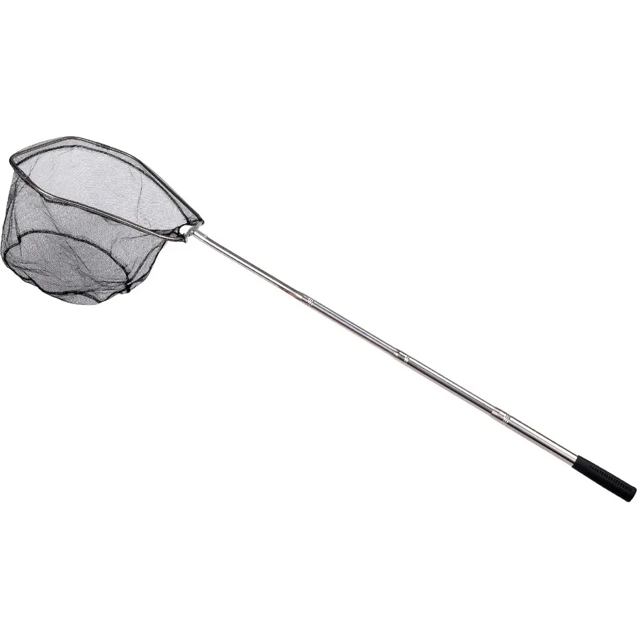 شبكة أرضية لصيد الأسماك مع مقبض عمود تلسكوبي لصيد الأسماك في المياه العذبة قابلة للتعديل من 40 إلى 63 بوصة مثالية للرجال #5