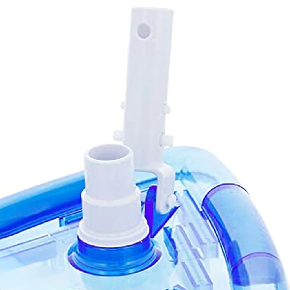 Heavy Duty Triangle Pool Vacuum Head For Inground Pools, Transparent Manual Suction Cleaner For Vinyl & Fiberglass Pool Floors