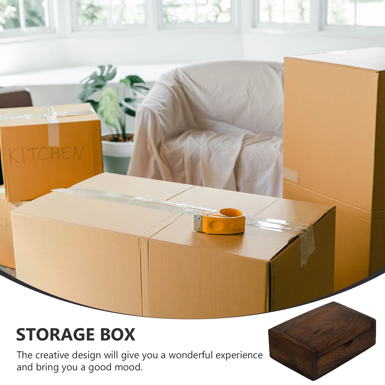 

1Pcs Wooden Business Cards Box Storage for Jewelry Organizer Sundries Medicine Earphone Cords Home Office Desktop Decorative