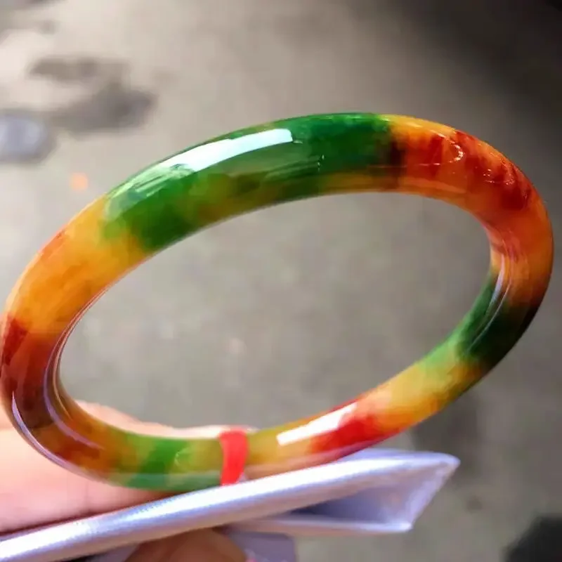 سوار اليشم الأصفر الأخضر تريتون ، سوار أنيق رقيق ، حزام أصلي ، مجوهرات راقية حاصلة على شهادة ، لون زمردي