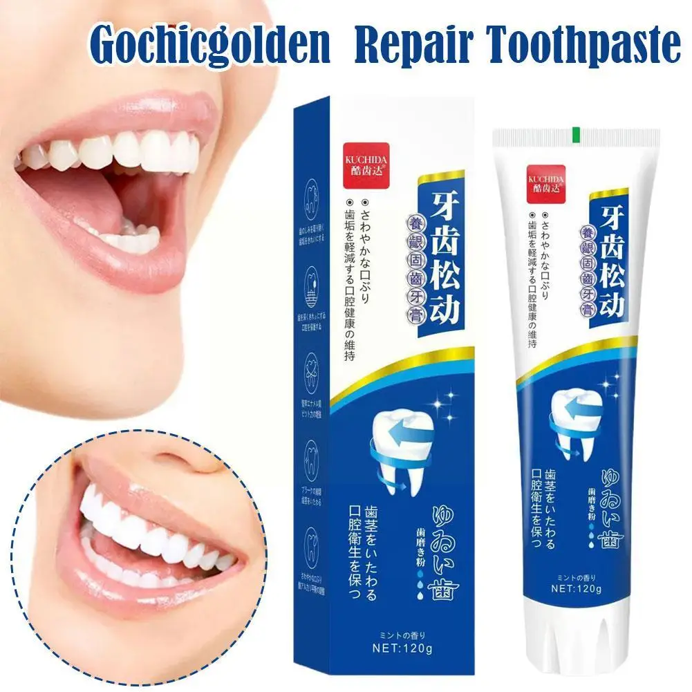 Gochicgolden Cream L1q5, pasta de dientes para limpieza profunda, larga duración, blanqueamiento, menta, reparación