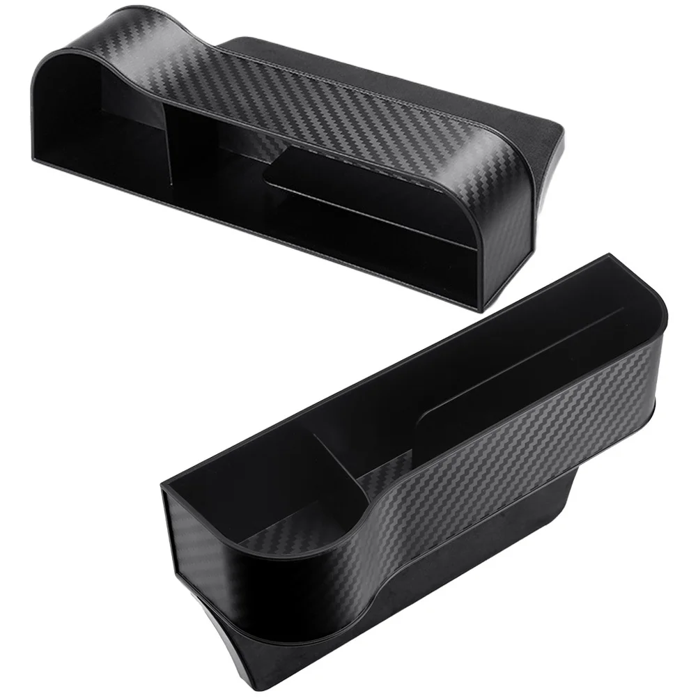 

2Pcs Car Seat Gap Filler Organizer Durable Storage Accessories Left Right Mount Prevent Item Loss Between Seats Car Interior