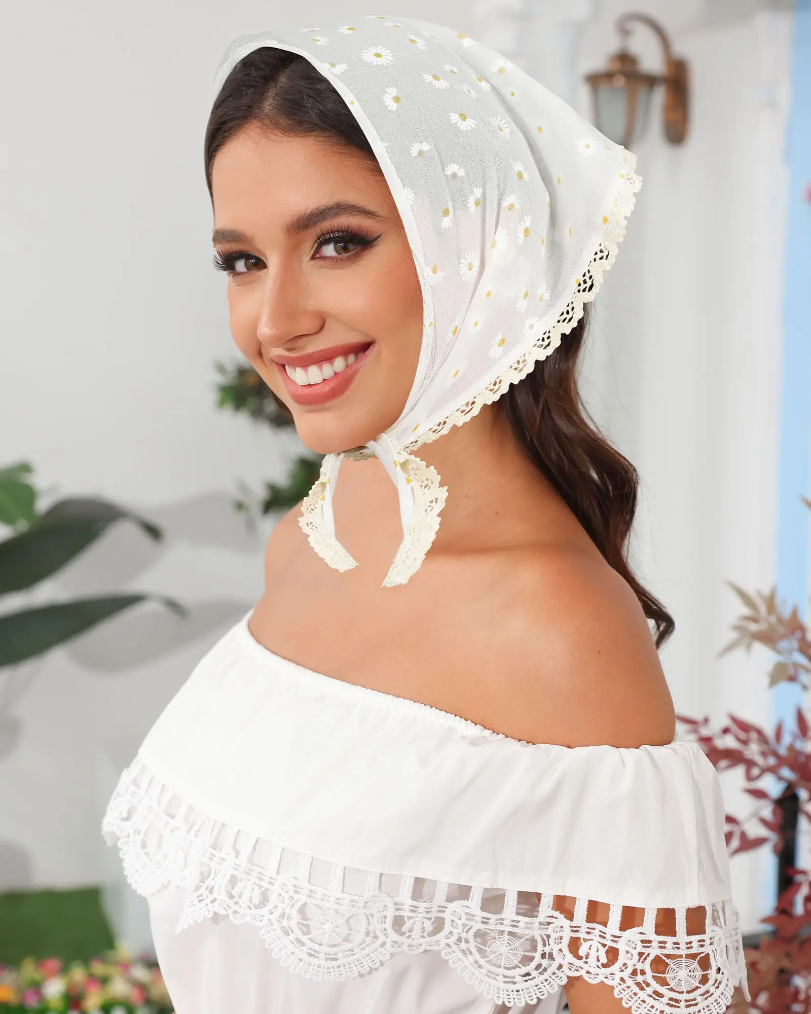 3 pçs/set provincial violeta triângulo cabeça cachecol bandanas cabeça lenço para mulheres meninas tie-back boho lenço de cabelo bandana