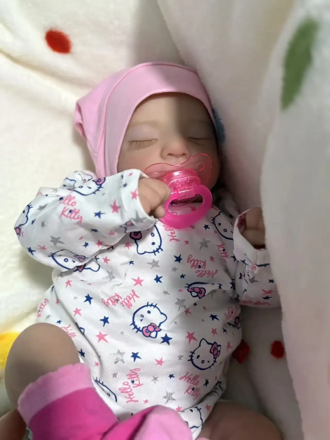 DLS Fornitura limitata personalizzata 46 cm Reborn Baby Kai bambola già finita senza capelli con abito regalo di Natale