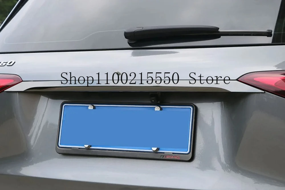 Picture 6: Black Titanium For Benz GLE 2020-2025 Rear Tailgate Trunk Lid Cover Trim 1PCS