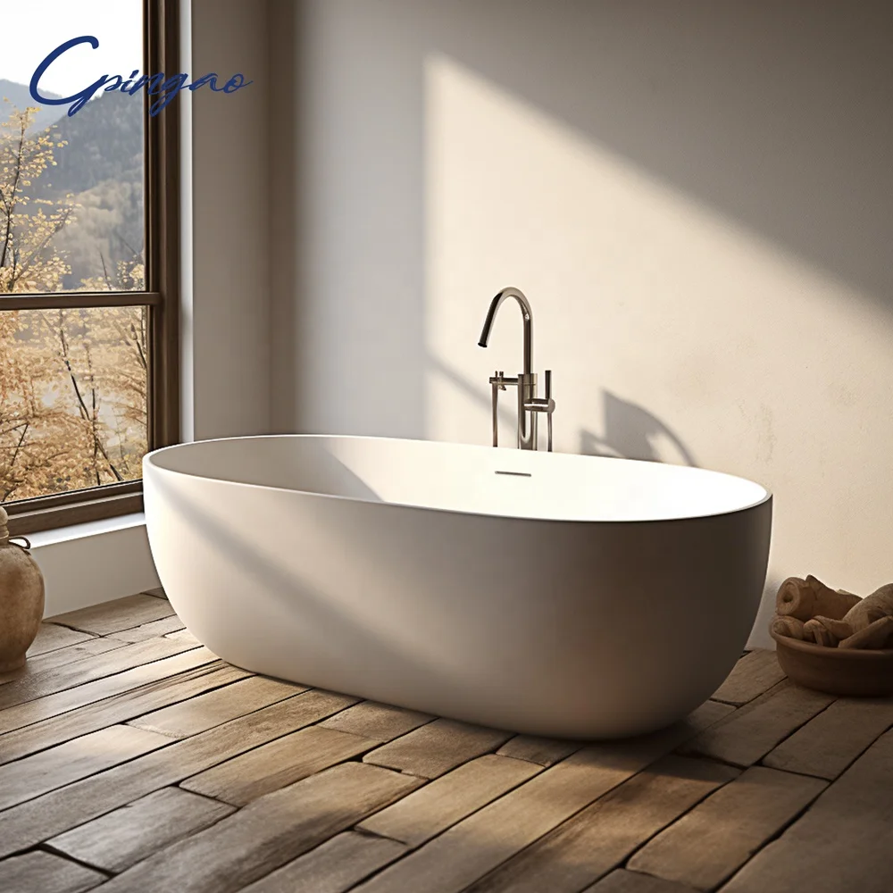 Free-standing Bathtub, Scratch-resistant, Single Luxury Bathtub, Easy To Clean, Suitable for Bathroom Hotels