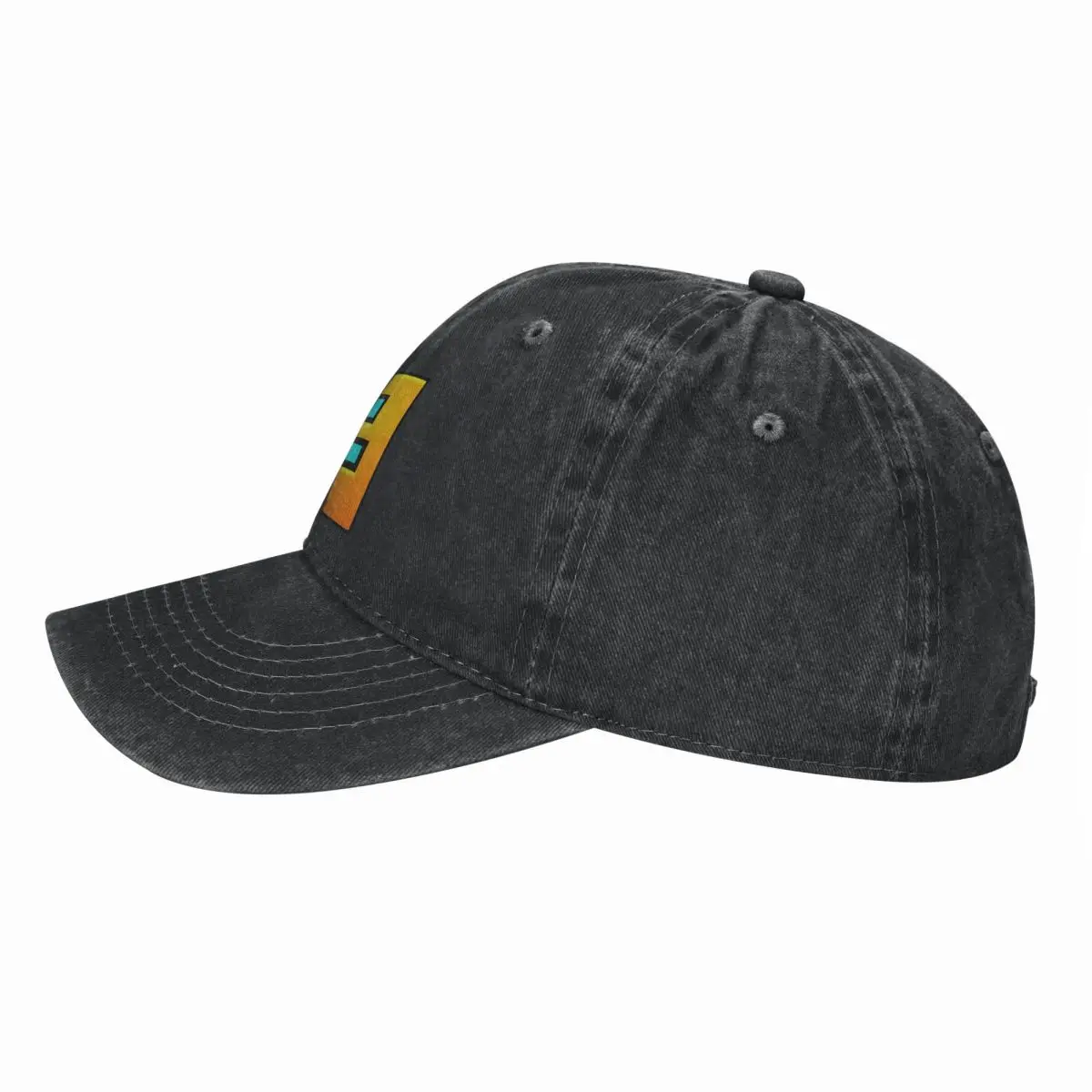 Video Game Geometry Dash Baseball Caps Fashion Denim Fabric Hats Outdoor Hip Hop Baseball Cowboy Hat for Unisex