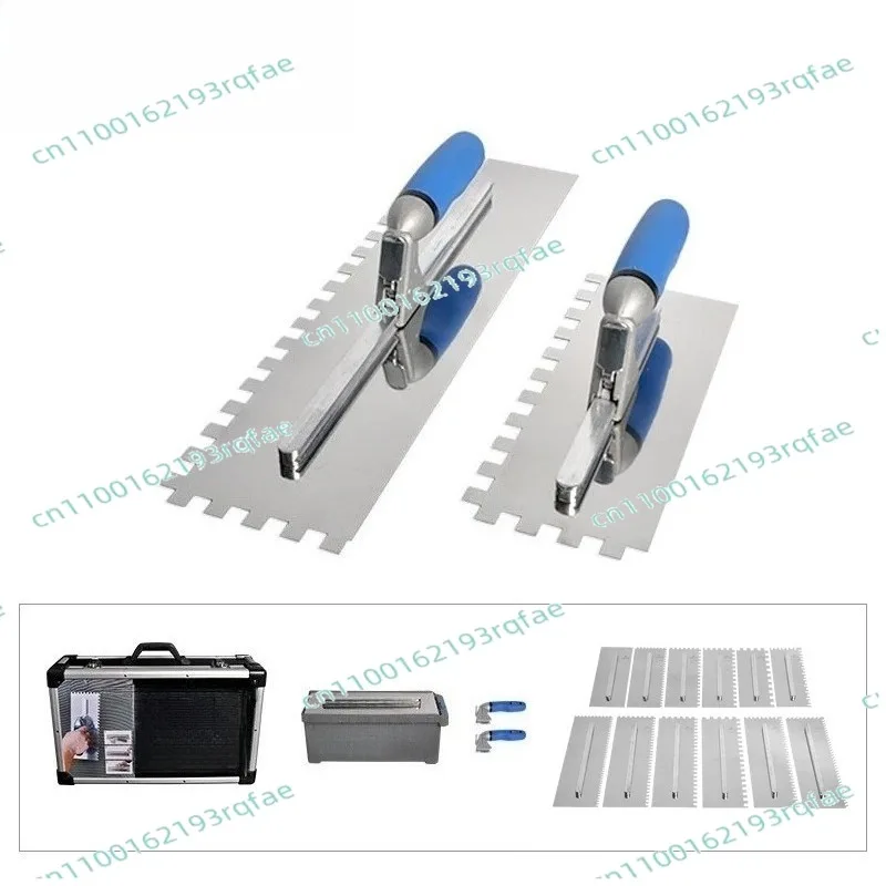 For Large Format Tiles Stainless Steel Square Jumbo Notched Sawtooth Large Spatula Trowel