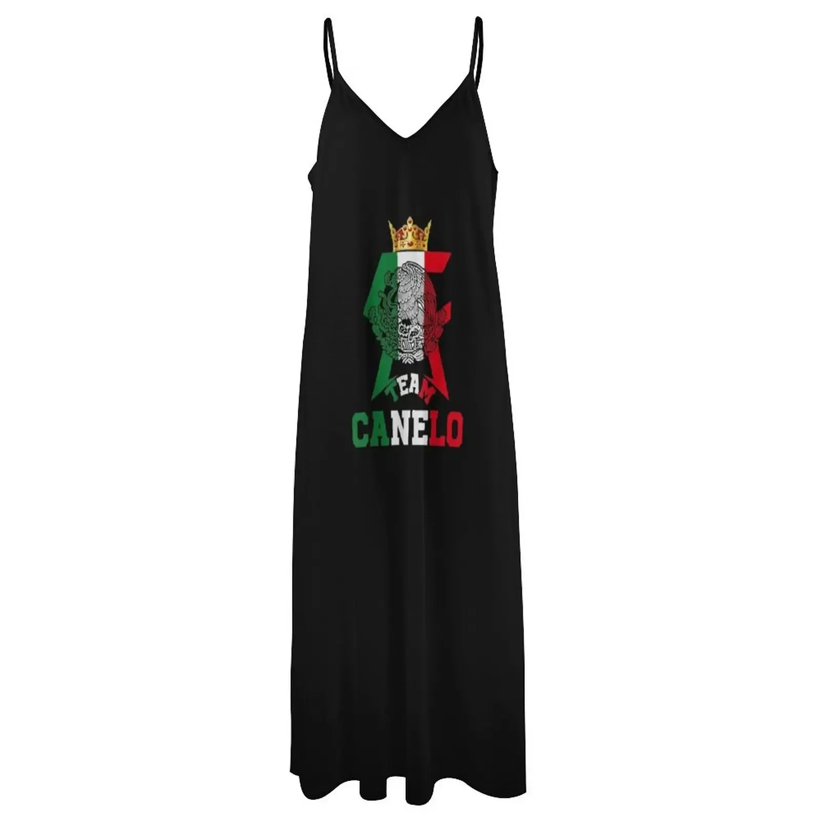 Canelo Alvarez Camiseta de manga curta, Camiseta Canelo da equipe do México Vestido sem mangas roupas femininas vestido de fada