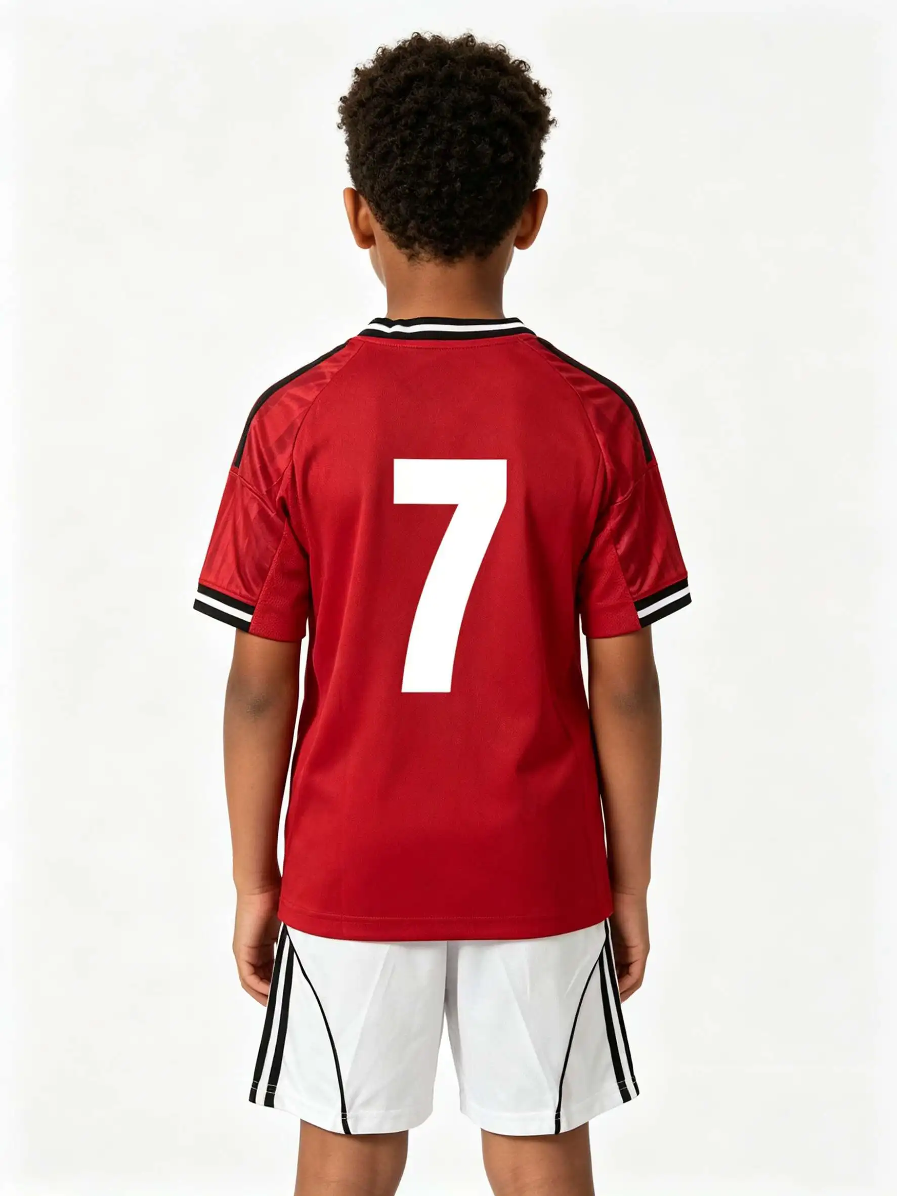 New 26/27 Unisex Blank Soccer 2‑Piece Set, Kids Adults Parent‑Child Kit, Customred 10 for School Outdoor Team Sports