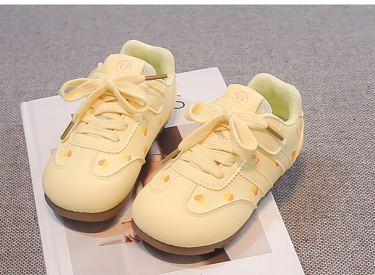 Mädchen Freizeitschuhe Gestreift Trendige Kinder Sportschuhe Weiche Sohle Rutschfest 2026 Neue Mode Kinder Freizeitschuhe Bequem – Detail 6