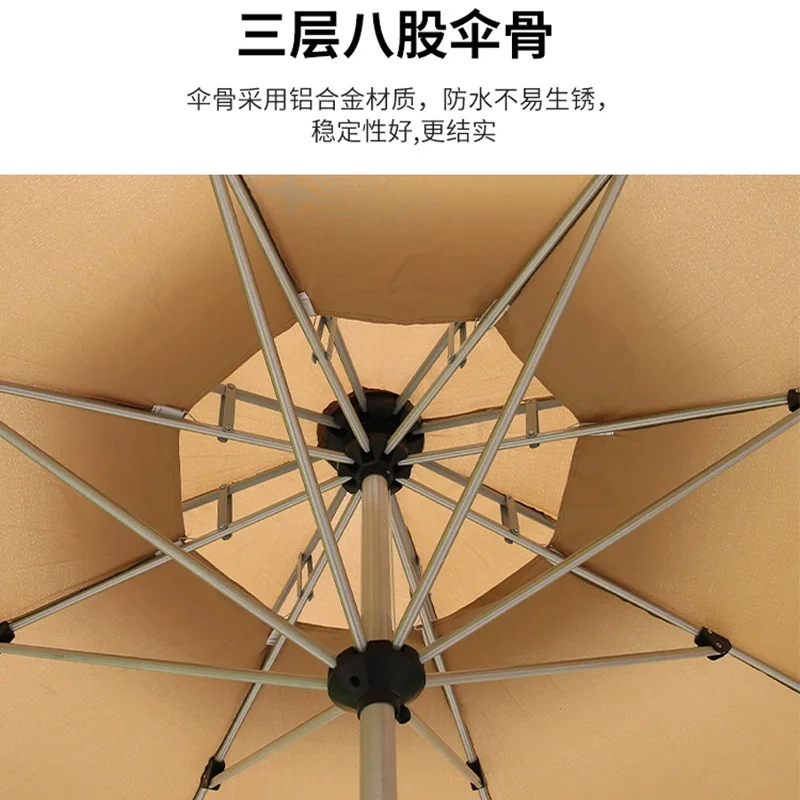 Зонт для отдыха на открытом воздухе в саду B & B, римский зонт на балконе, снаружи, кофе, магазин чая с молоком, коммерческий зонт на центральной столбе