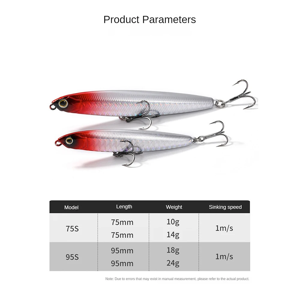 Fishing Lure Floating Pencil StickBait Lure 4.5/2.8g Wobblers Topwater Crankbait lures Artificiais Long Casting Hard Bait