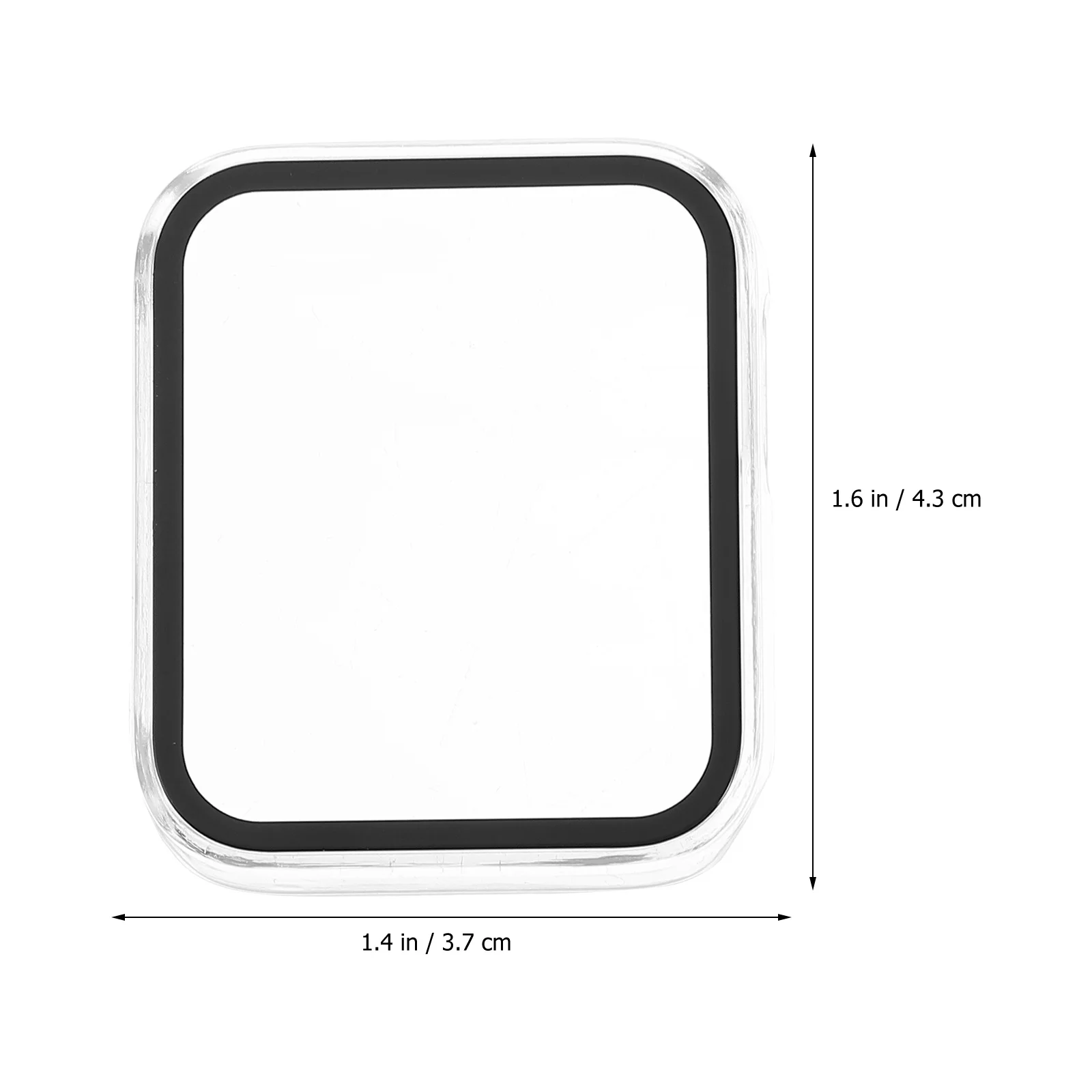 Защитный чехол для часов Встроенная защита экрана Прочное закаленное стекло для ПК Простая установка Полный охват