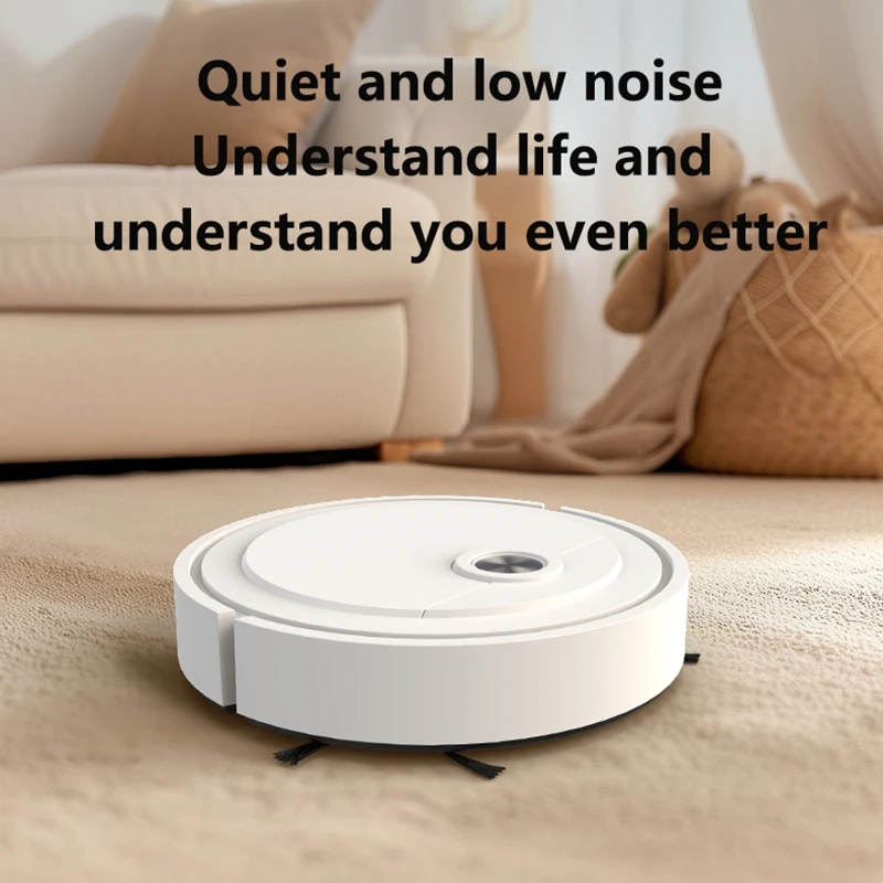 Robot Penyapu Pintar Midea 3-in-1 Pembersih Rumah Tangga Isi Ulang Otomatis Sepenuhnya Penyedot Debu Daya Hisap 6000Pa untuk Bulu Hewan Peliharaan