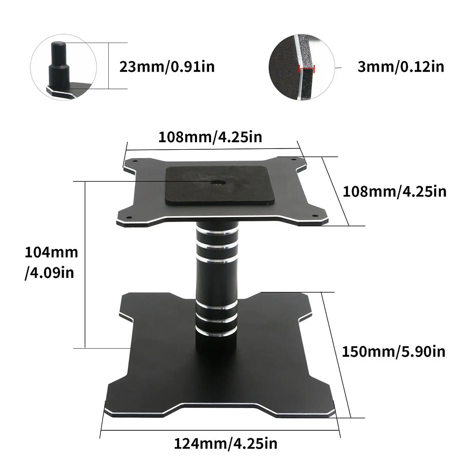 RC Car Repair Workstation Metal Stand with Rotation Lift for 1/10 1/8 Scale Truck Crawler Buggie Maintenance