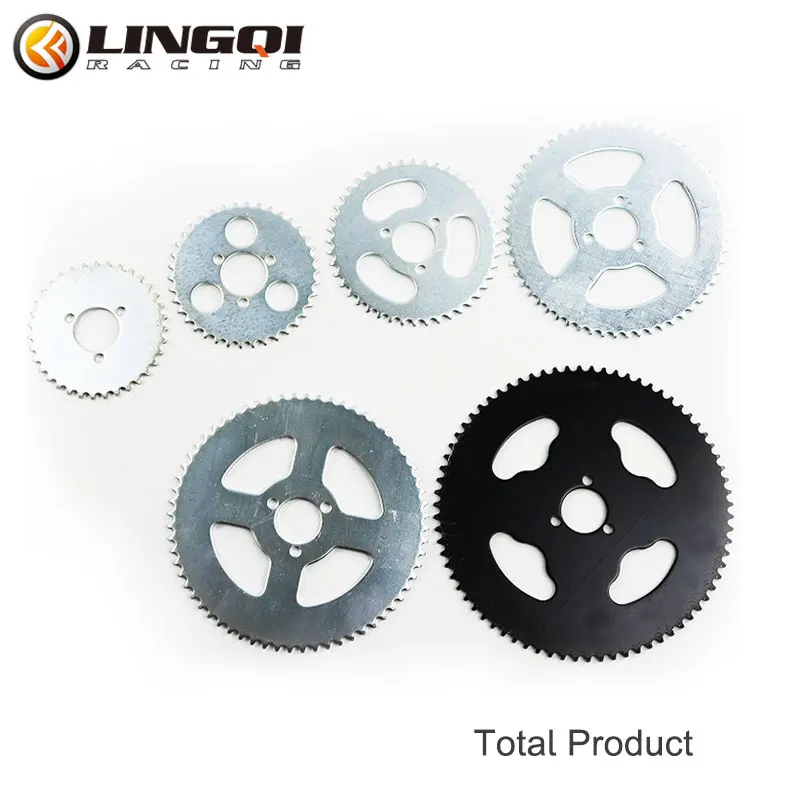 LINGQI T8F 32MM 74T 64T 58T 44T 38T 35T Rear Sprocket Motorcycle Gear Shaft Mini Moto ATV Quad Dirt Pit Pocket Bike Motocross