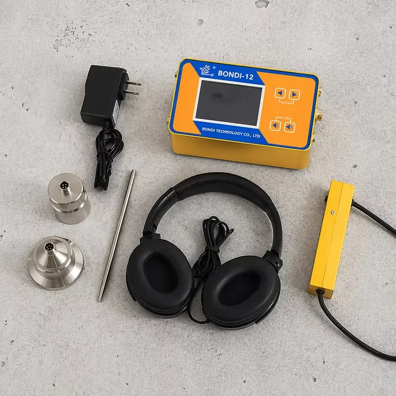 BONDI-12 Dual Probe Water Leak Detector Acoustic Underground Pipe Leakage Locator Professional Pipeline Detection Device 1